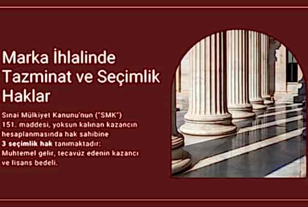 marka ihlalinde tazminat ve seçimlik haklar